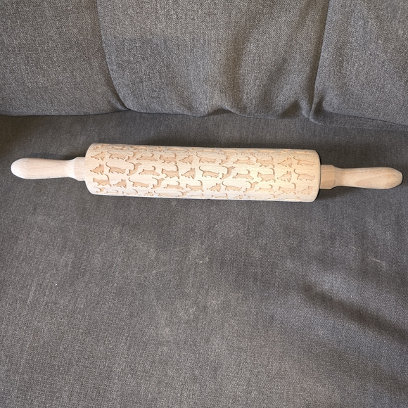 Other - Embossed Rolling Pin with Animal Design